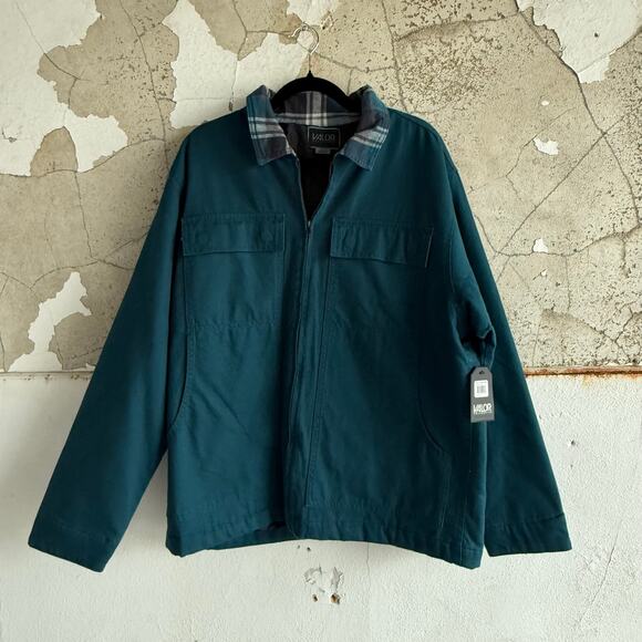 Valor Jacket Calvary Twill Flannel Men's L NWT Workwear Utility Full Zip LS Coat - Picture 1 of 9